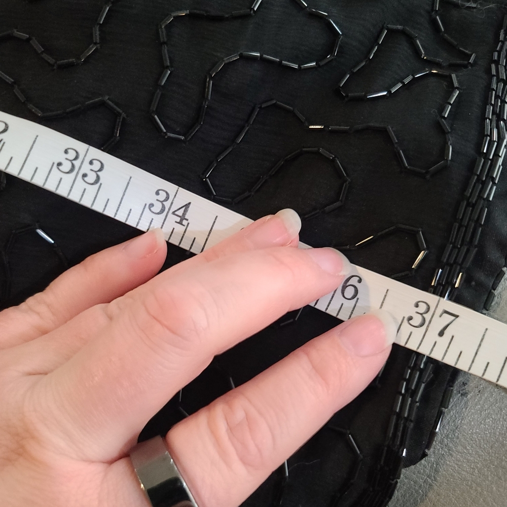 Vintage Stenay Black Midi Cocktail Dress - Picture 11 of 13